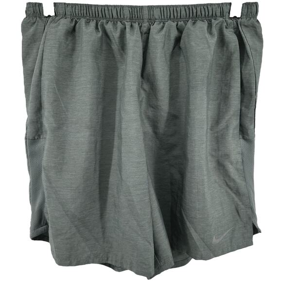 Nike Challenger Brief-Lined Running Shorts Athletic Smoke Grey Heather Medium - Picture 2 of 5